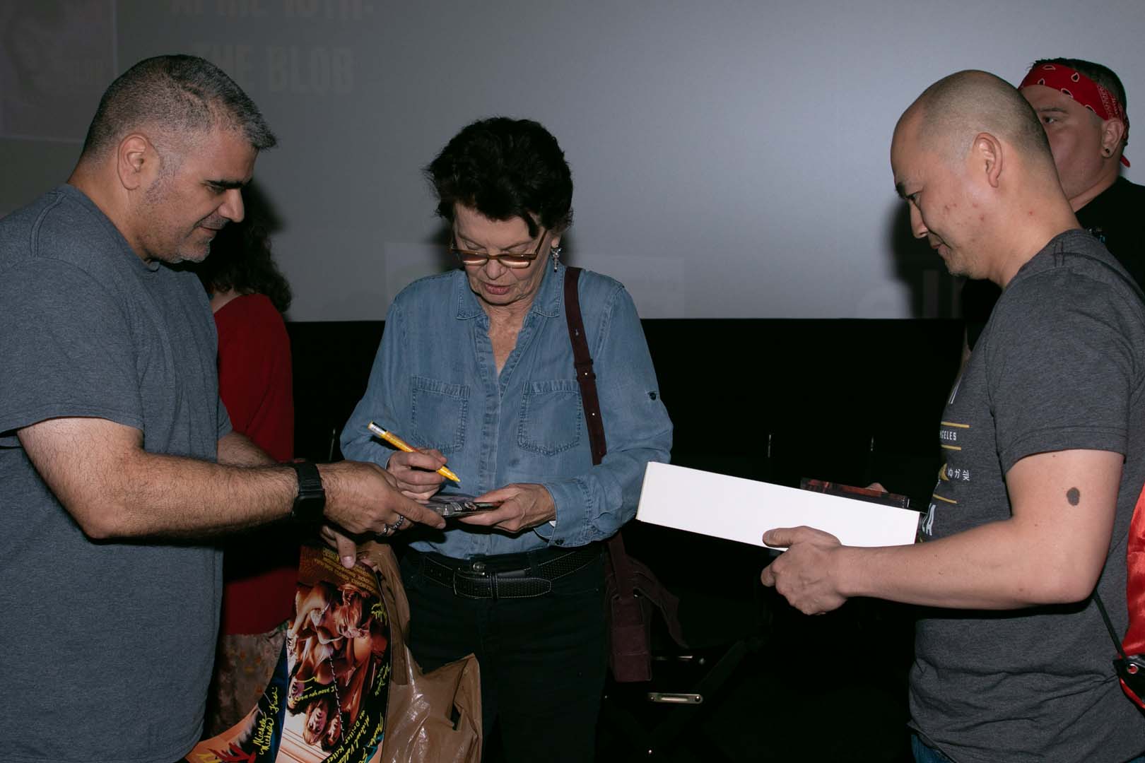 Amy Holden Jones signs autographs