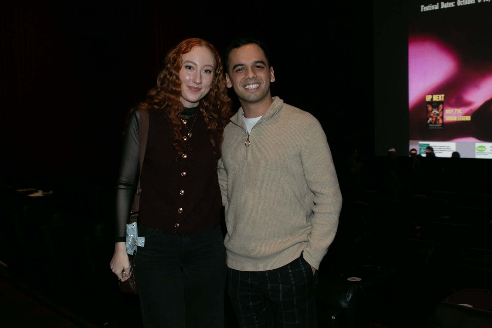 Couple attending the screening.